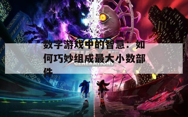 数字游戏中的智慧：如何巧妙组成最大小数部件