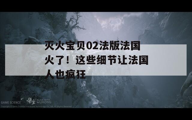 灭火宝贝02法版法国火了！这些细节让法国人也疯狂