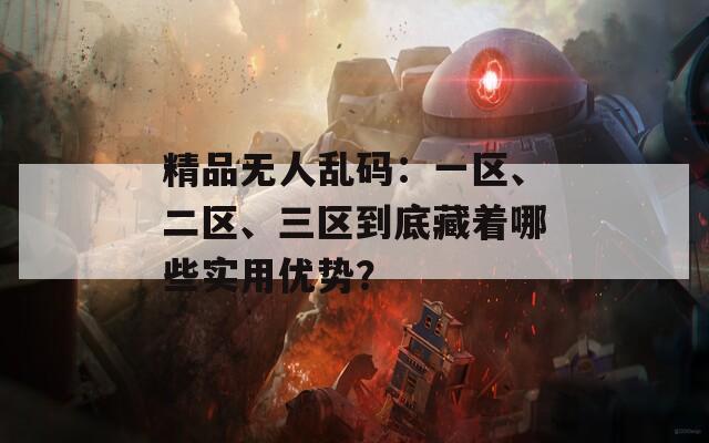 精品无人乱码：一区、二区、三区到底藏着哪些实用优势？